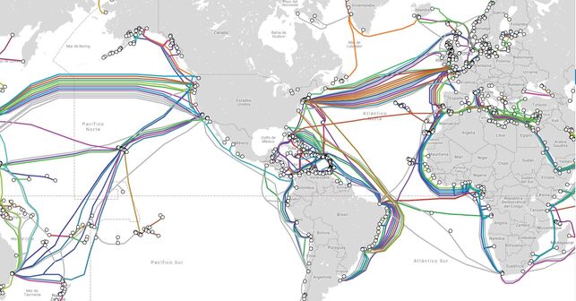 Cables submarinos Internet