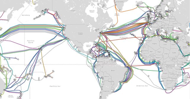 Submarine cables Internet