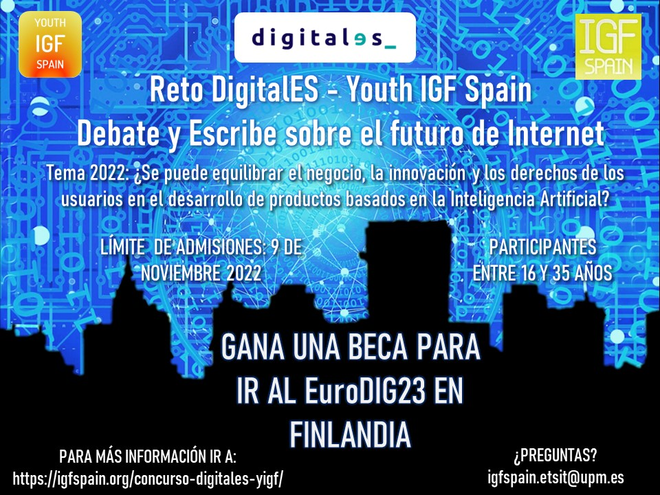 DigitalES apoya a Youth IGF Spain, el primer foro para jóvenes sobre el futuro de Internet