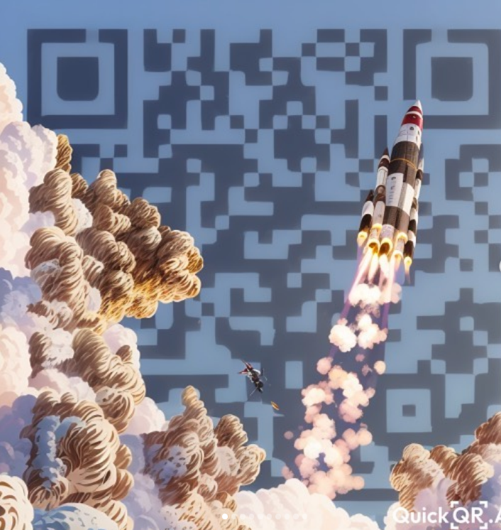 QR artístico espacial